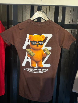 T:G Camisa Audaz Infantil Marrom Pai nosso !