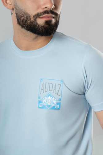 T:M Camisa audaz Azul Leão #