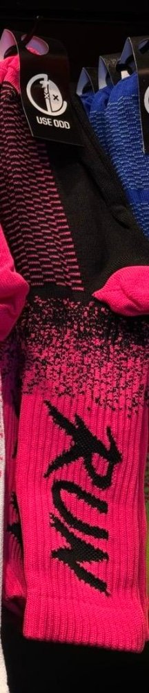 Meia poliamida Run Rosa,Preto !