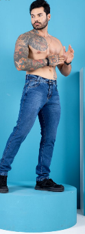 N:40 Calça jeans Reta sem lycra -