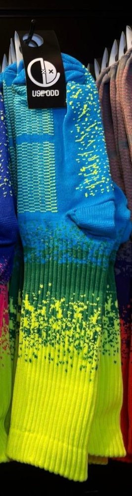 Meia  Poliamida Pintada Verde Cana,Verde,azul !