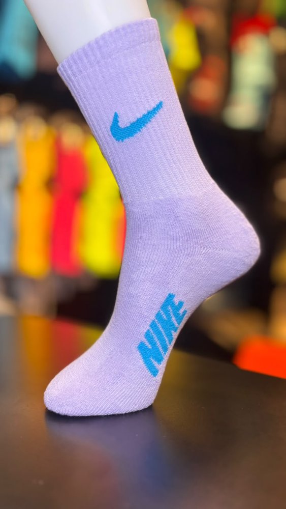 Meia Nike Azul beber !