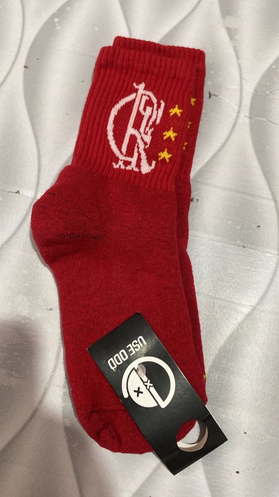 Meia Flamengo Vermelha !