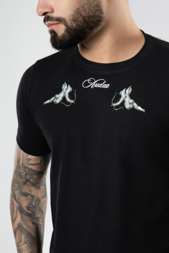 T:M Camisa audaz Preta Flex