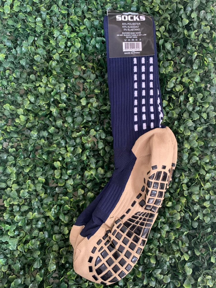 Meia antiderrapante Azul Escuro Sports Socks # !