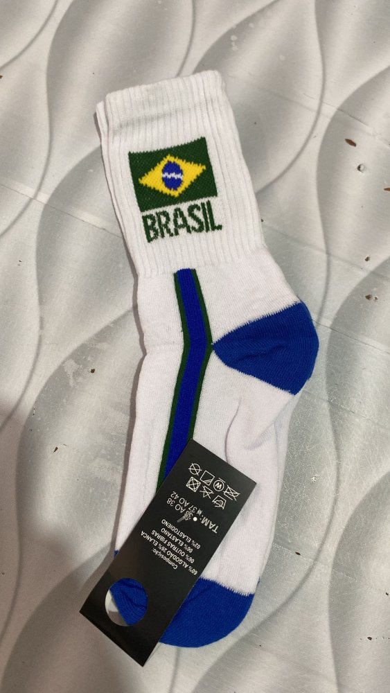 Meia Brasil Branca !