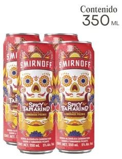 Vodka Smirnoff x1 Tamarindo picante x24Un x350ml
