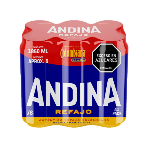 Unidad refajo andina colombiana 310ml