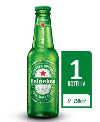 Cerveza Heineken No Retonable 250cm3 x24 uds
