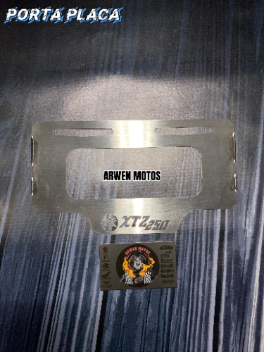 PORTA PLACA XTZ250 - PERFORADO