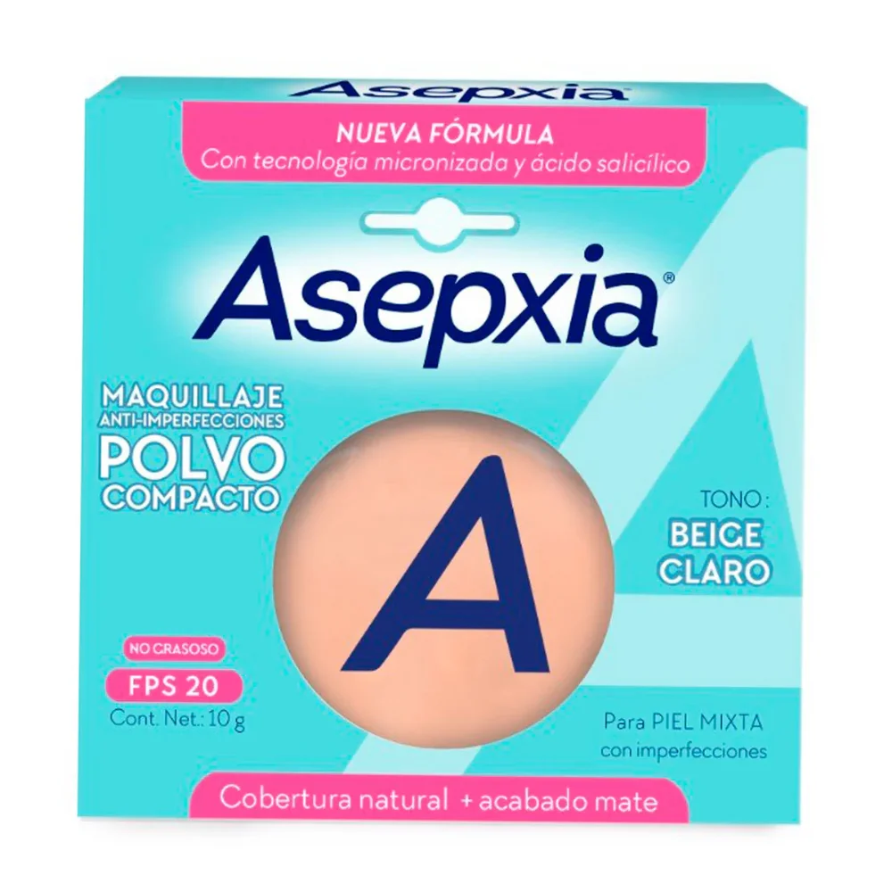 asepxia polvo compacto