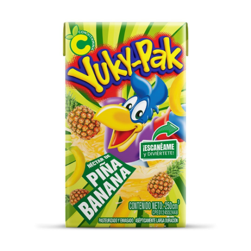 YUKY-PAK PIÑA BANANA 250MLX24UN