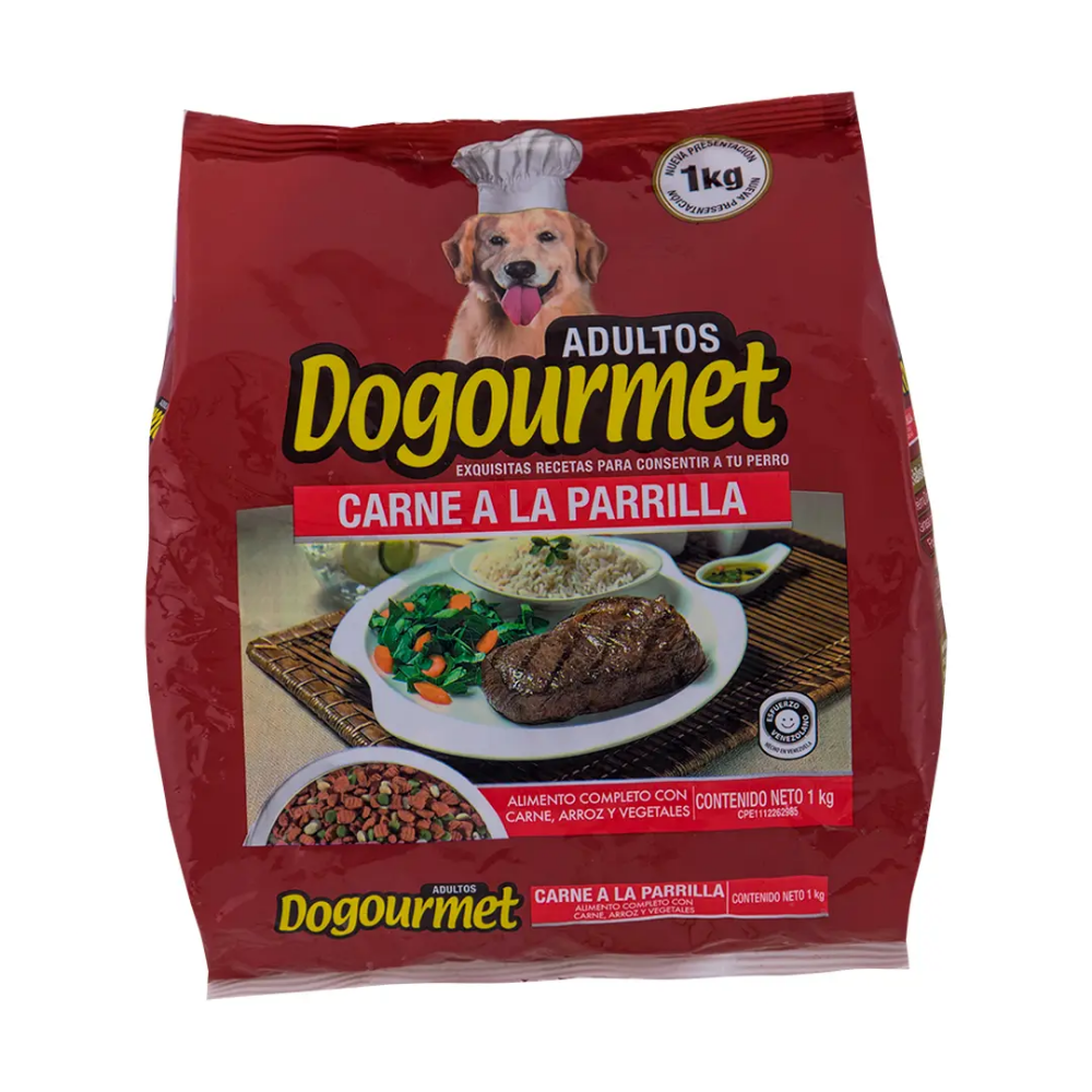 DOGOURMET CARNE A LA PARRILLA 1KGX10UN