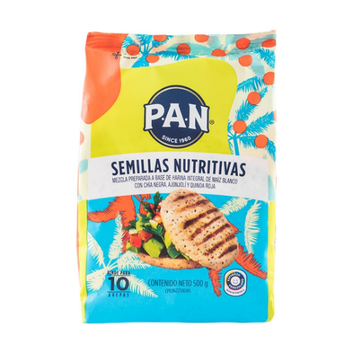 PAN SEMILLAS NUTRITIVAS 500GX12UN