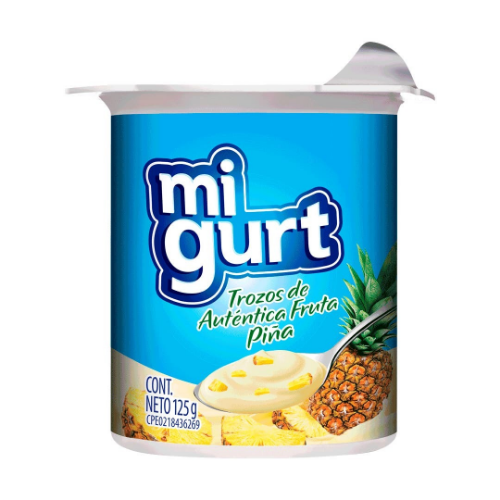 MIGURT FRUTA PIÑA 125GX24UN