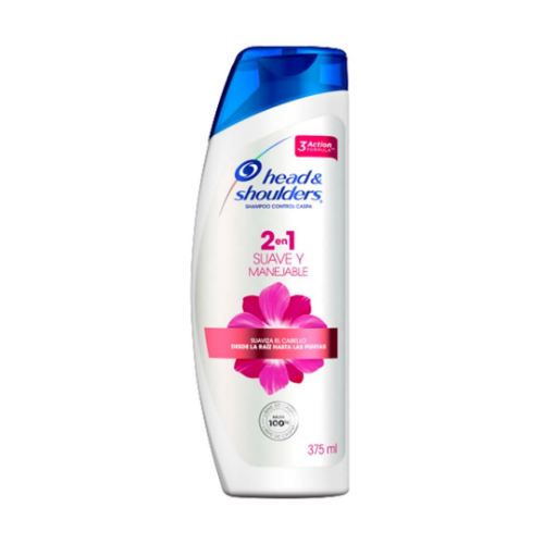 H&S SHAMPOO SUAVE Y MANEJABLE 375CCX12UN