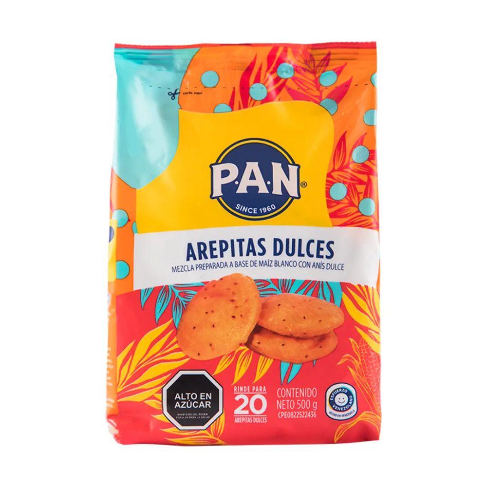 PAN AREPITAS DULCES 500GX12UN