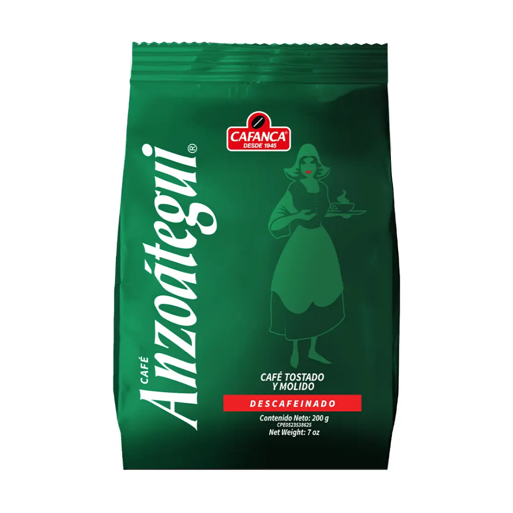 CAFÉ ANZOATEGUI DESCAFEINADO 200GX20UN