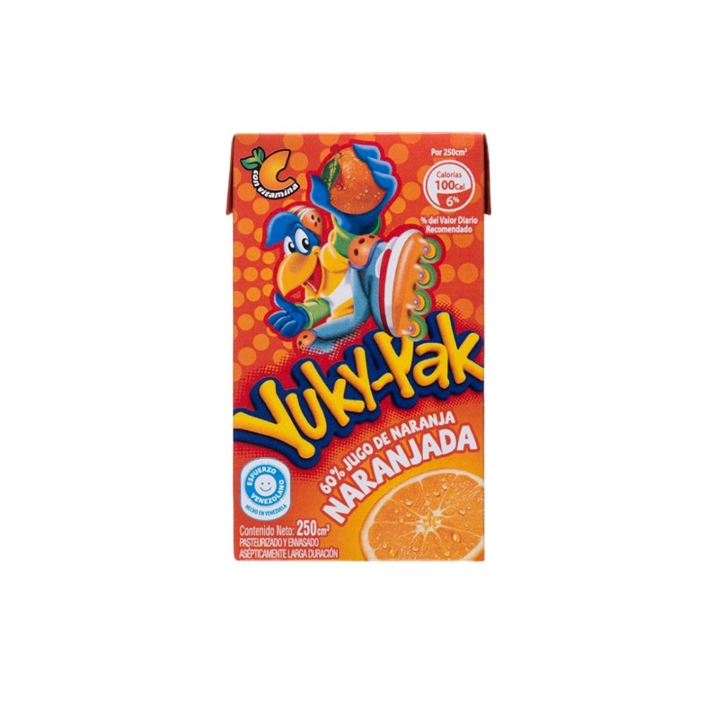 YUKY-PAK NARANJADA 250MLX24UN