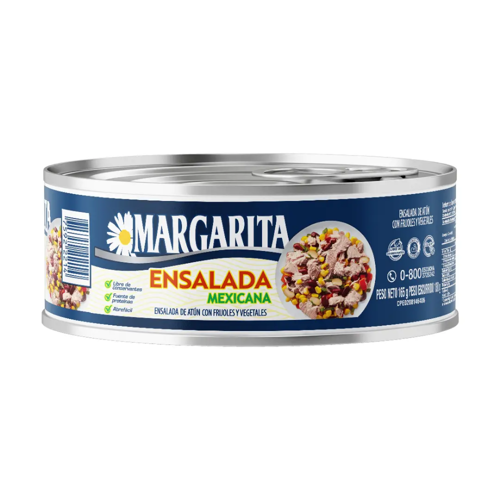 ATÚN MARG. ENSALADA MEXICANA 165GX24UN
