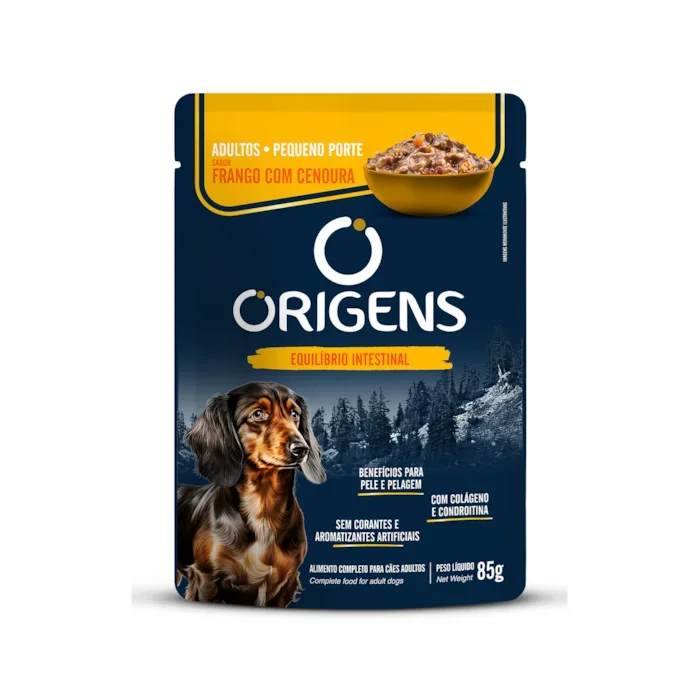Sache Origens adulto PP (FRANGO/CENOURA) 85g