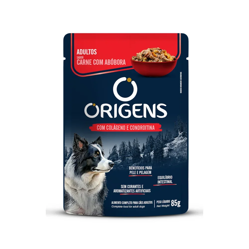Sache Origens cão adulto (CARNE/ABOBORA) 85g