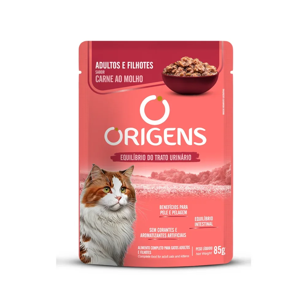 Sache origens adulto/filhote (CARNE) 85g