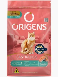 Origens gato adulto castrado (salmao) 10kg