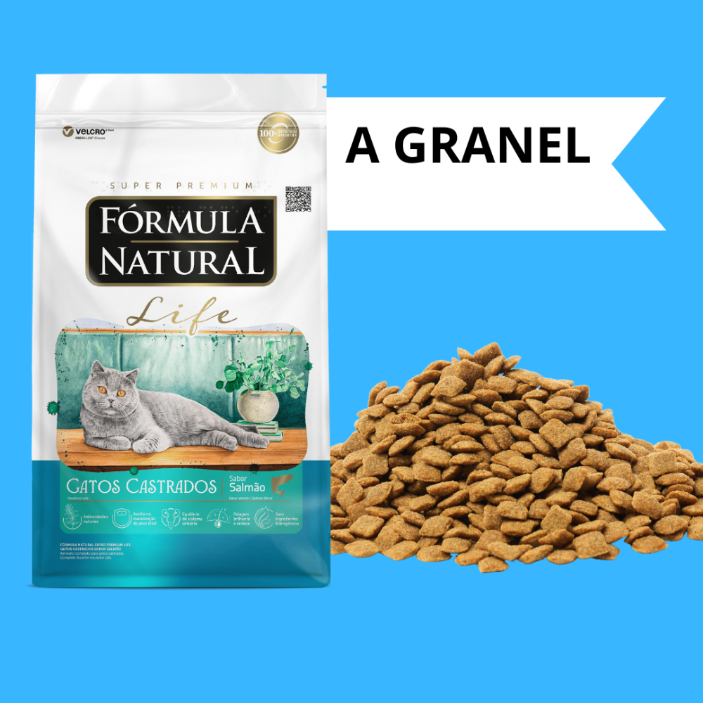 Formula natural gato castrado (salmao) granel