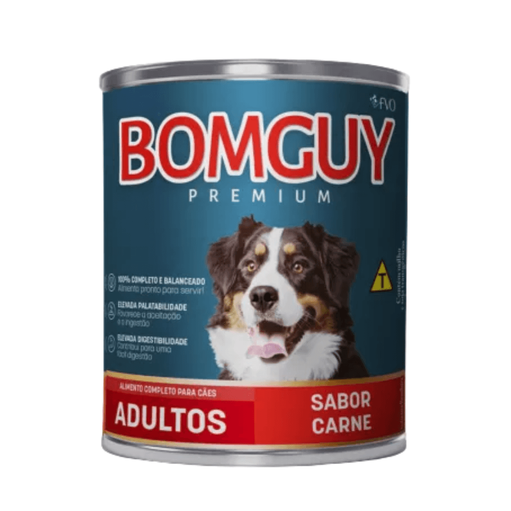 Patê em Lata Bomguy Premium para Cães Adultos (CARNE) 280g