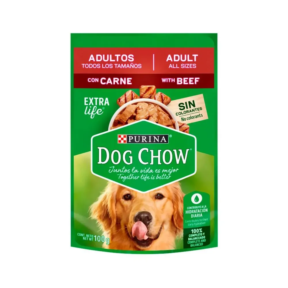Sache Dog Chow adulto (CARNE) 100g