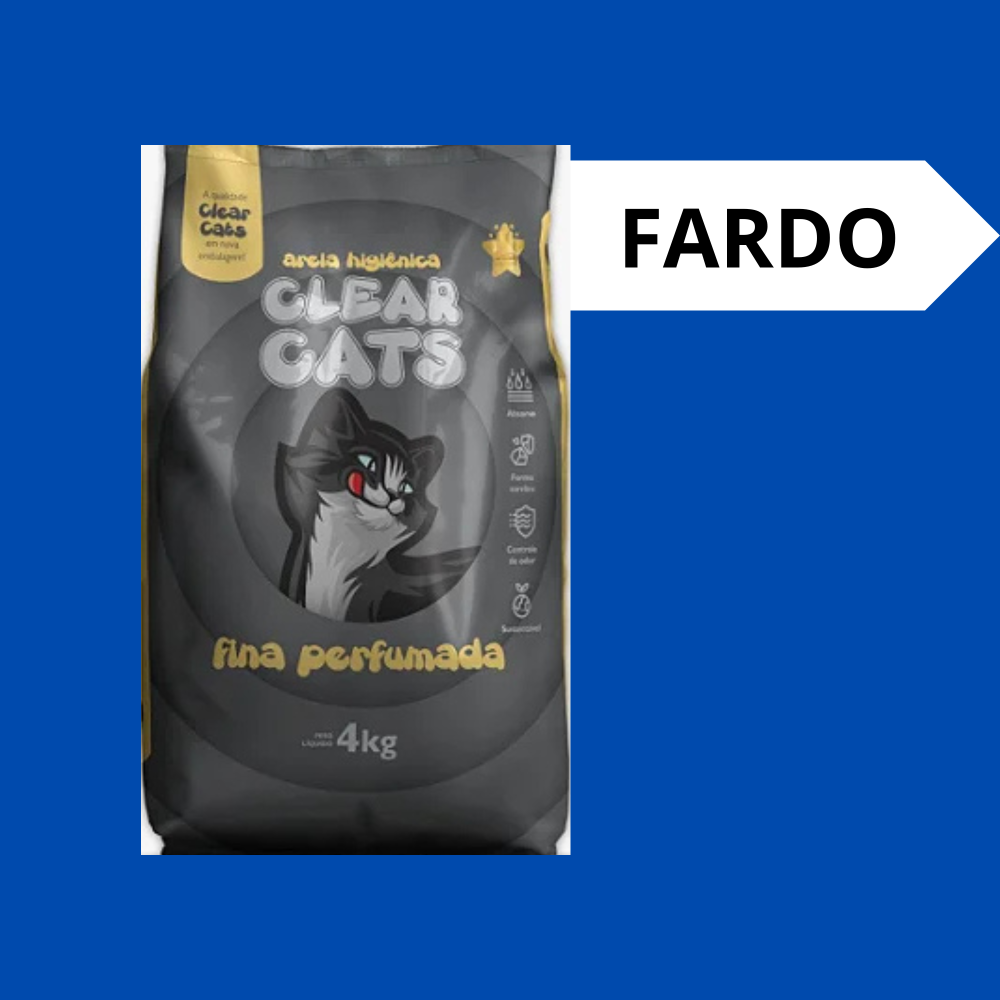 Areia clear cats fina e perfumada (FARDO)