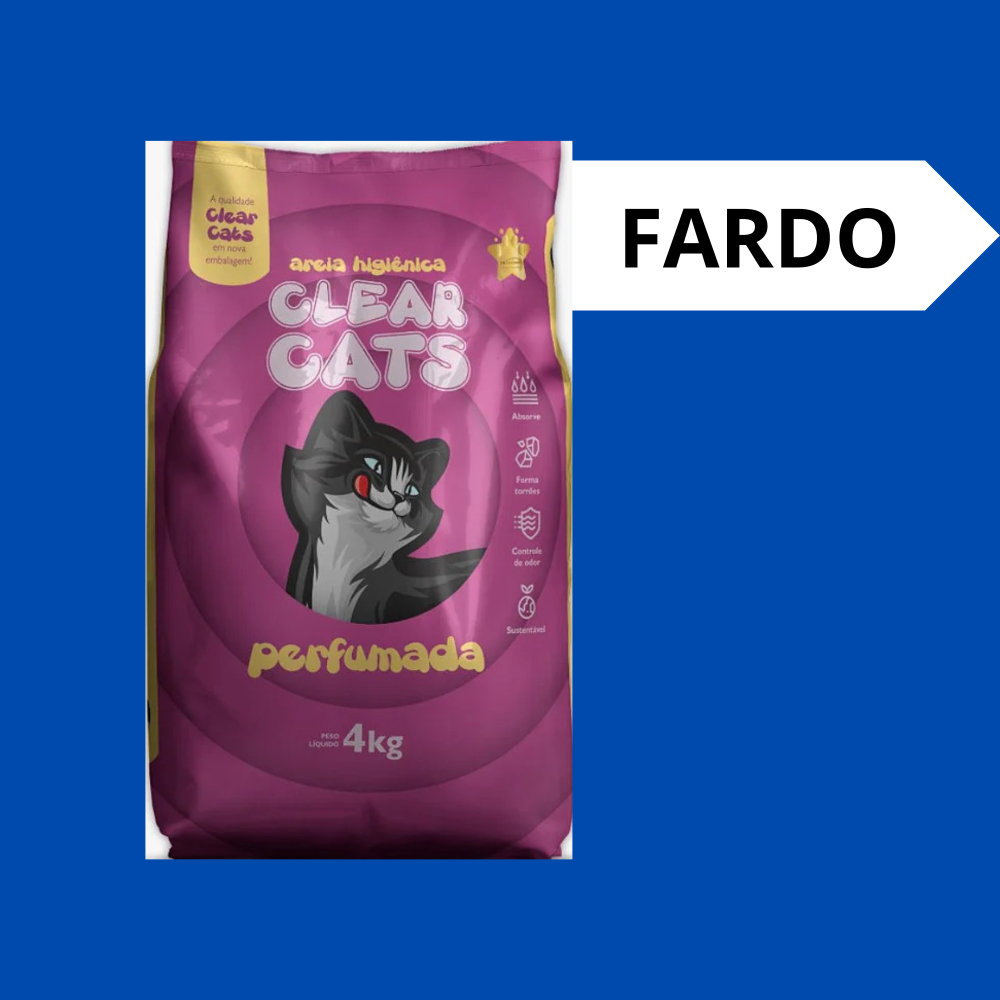 Areia Clear Cats perfumada (FARDO)