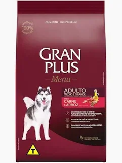 Gran Plus Cães Adultos Frango Carne 20kg