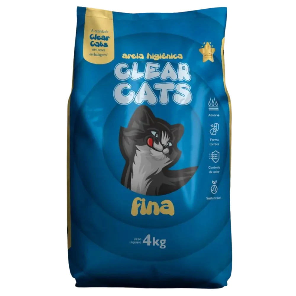 Areia Clear Cats Fina (UNIDADE)