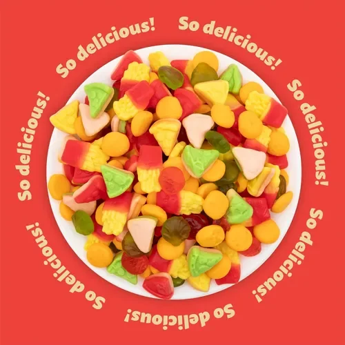 Gomita de comida rapida 70g (Exhibidor)