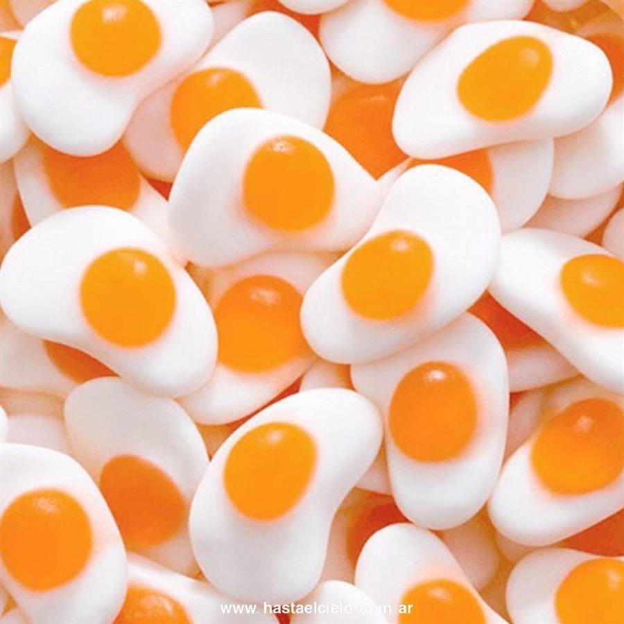 Gomitas huevo frito 70g (Exhibidor)