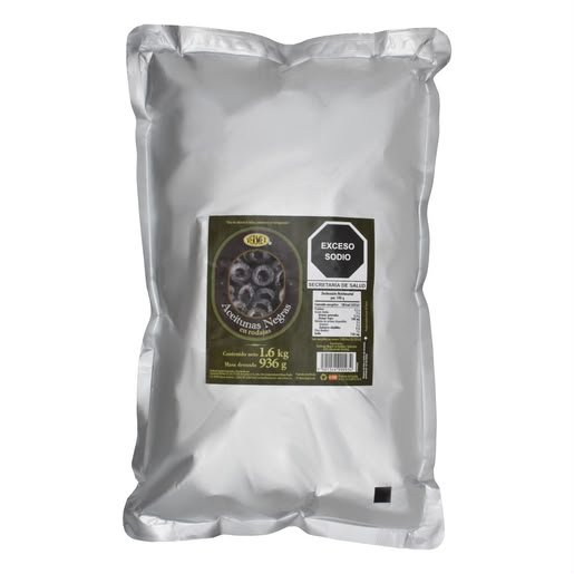 ACEITUNAS NEGRAS EN RODAJAS 1.6 KG
