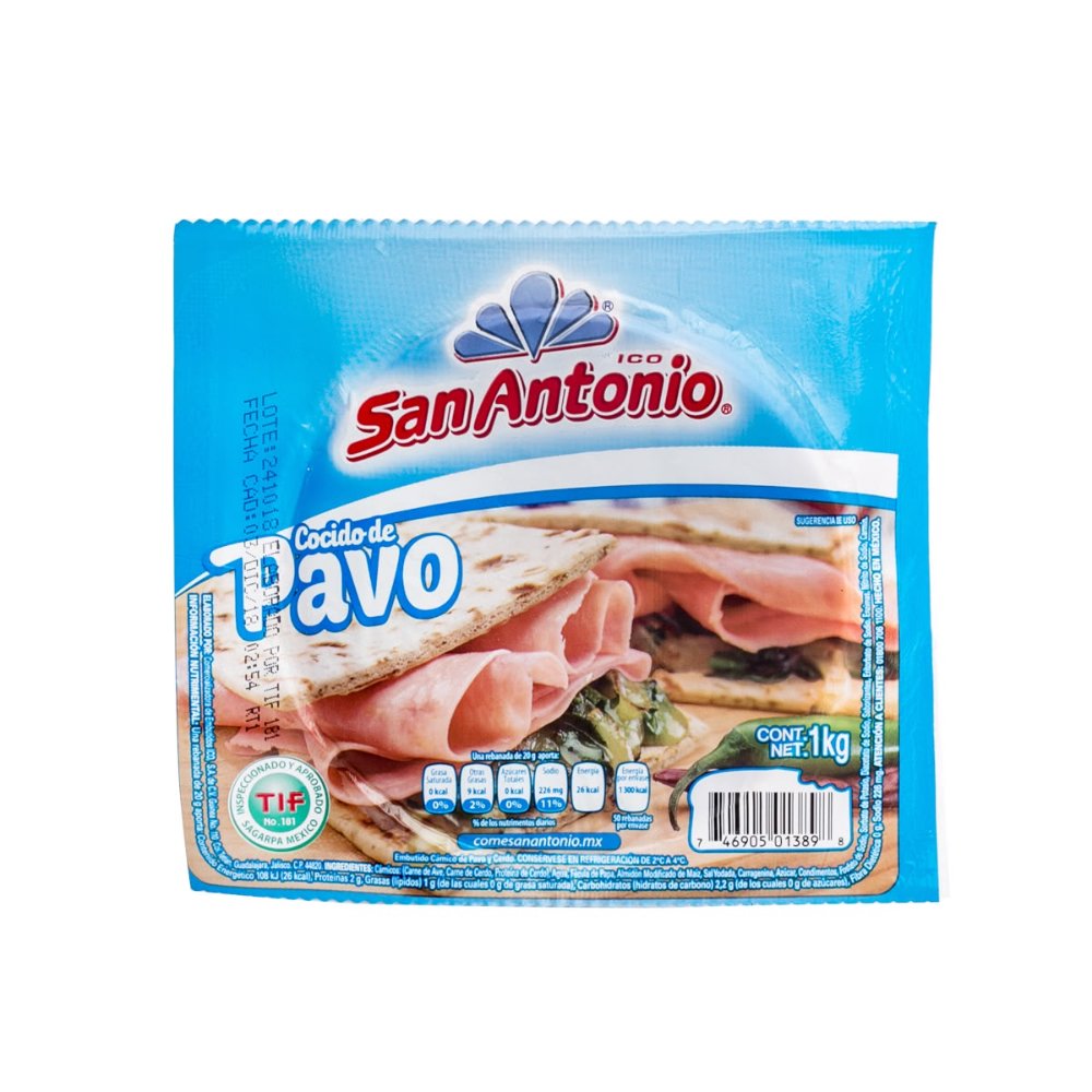 JAMÓN COCIDO SAN ANTONIO 1 KG
