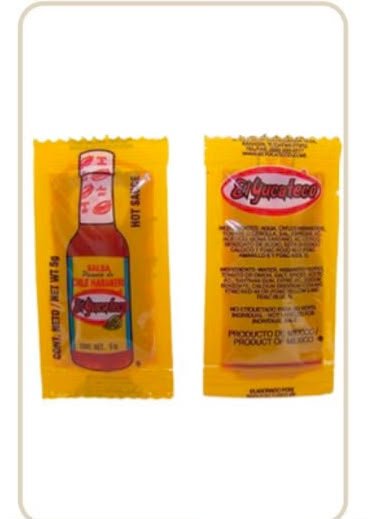 SALSA EL YUCATECO PORCION 300 PZ ROJA