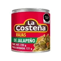 Chile Costeña Rajas 220 gr.