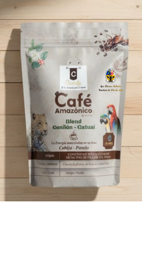 café amazonico de 500 gr en grano