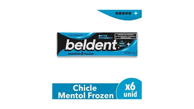 BELDENT MENTOL FROZEN CERO AZUCAR