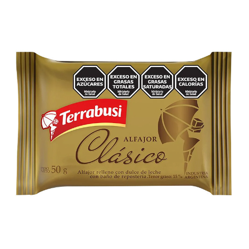 ALFAJOR TERRABUSI SIMPLE CLASICO 38GR