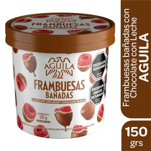 FRAMBUESAS BAÑADAS CHOCOLATE CON LECHE