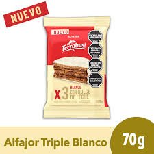 ALFAJOR TERRABUSSI  BLANCO X3 DDL