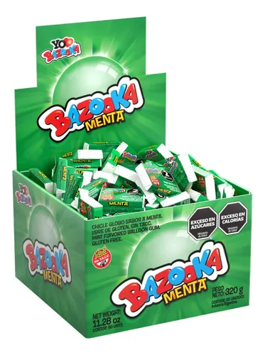 CHICLE BAZZOKA MENTA