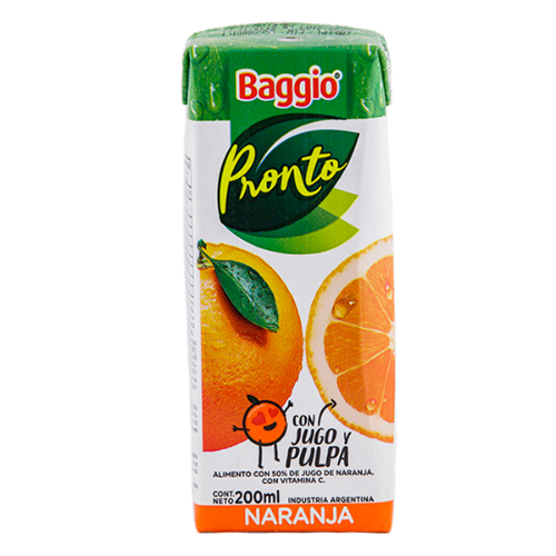 BAGGIO 200ML NARANJA