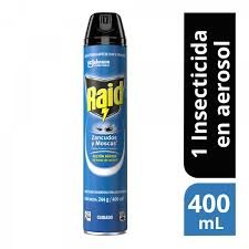 Insecticida En Aerosol Raid contra Zancudos y Moscas x 400cm3