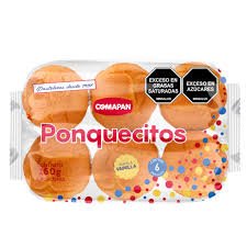 Ponquecitos Comapan Sabor a Vainilla x 6 Unds